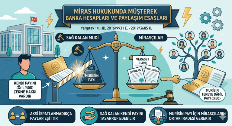 Müşterek Banka Hesapları miras hukuku avukat istanbul