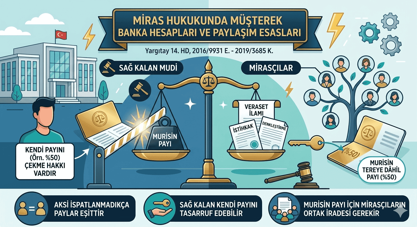 Müşterek Banka Hesapları miras hukuku avukat istanbul