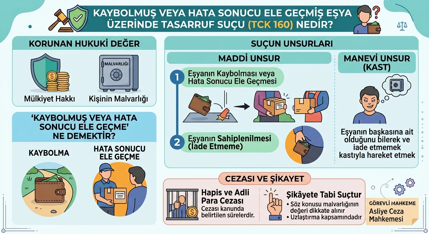 Kaybolmuş veya hata sonucu ele geçmiş eşya üzerinde tasarruf