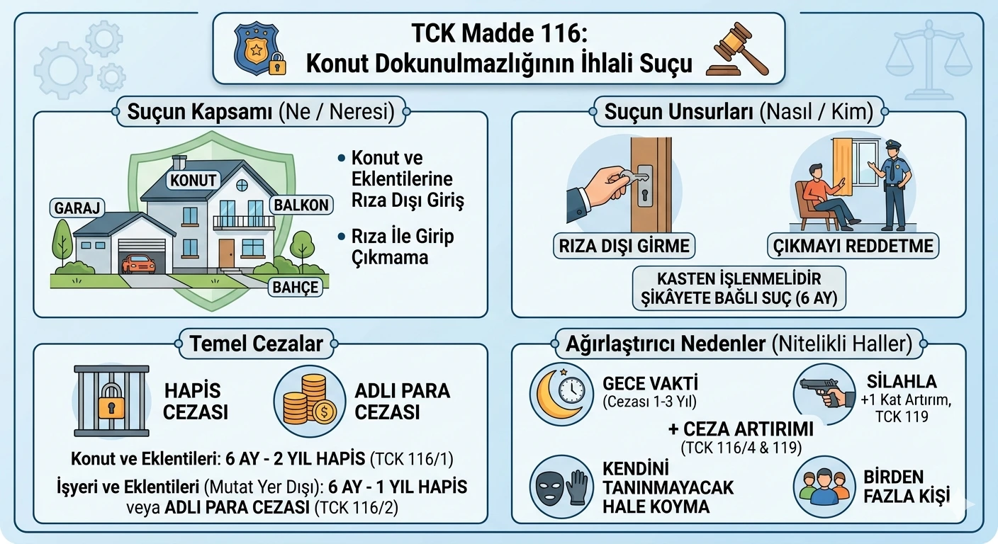 Konut dokunulmazlığının ihlali suçu