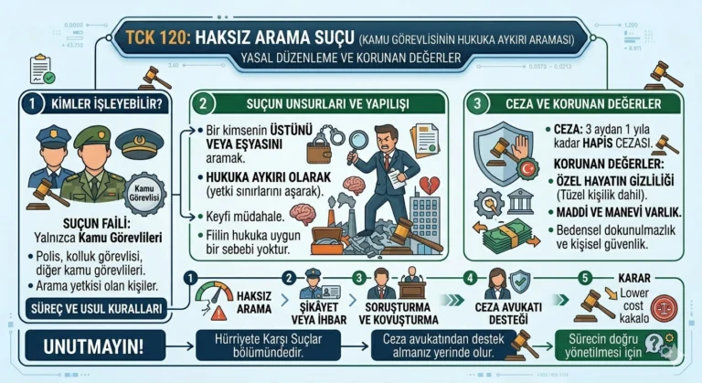 haksız arama suçu