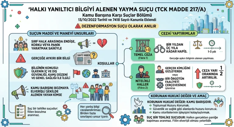 Halkı Yanıltıcı Bilgiyi Alenen Yayma Suçu