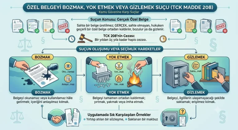 Özel Belgeyi Bozmak