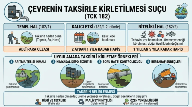çevrenin taksirle kirletilmesi
