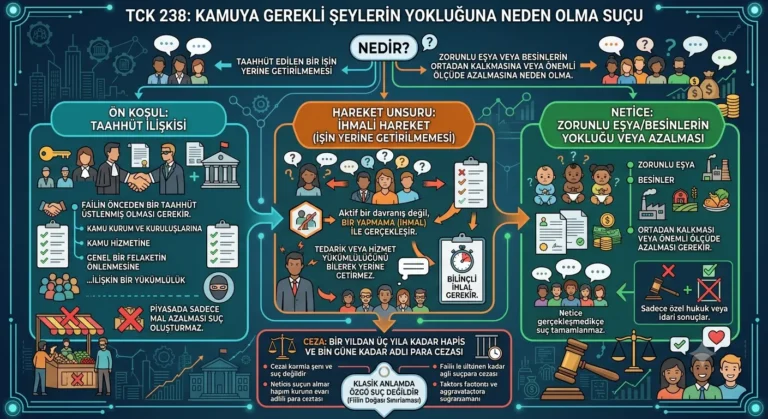 kamuya gerekli şeylerin yokluğuna neden olma