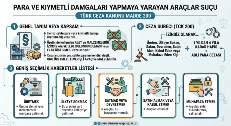 para ve kıymetli damgaları yapmaya yarayan araçlar