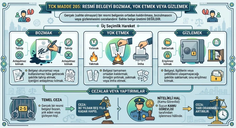 resmi belgeyi bozmak