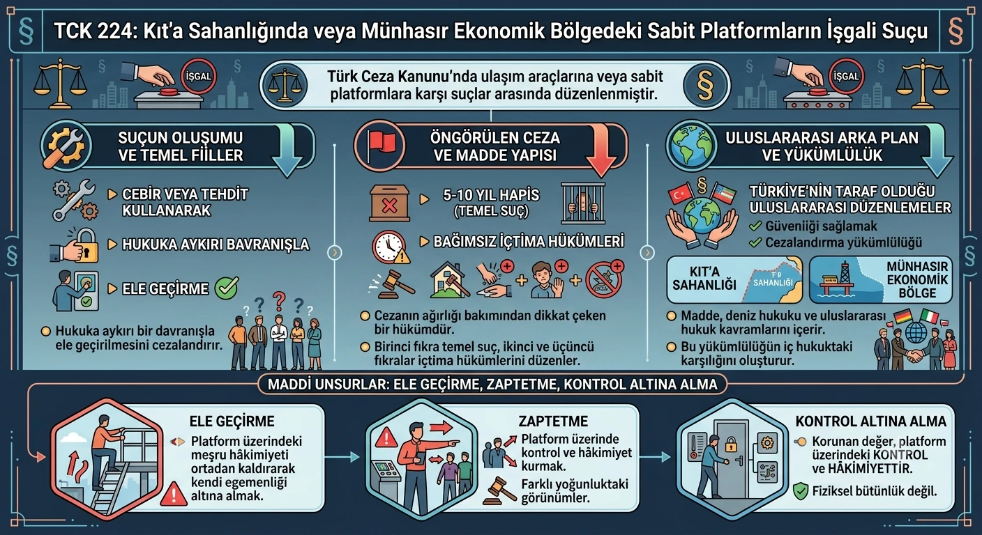 sabit platformların işgali suçu