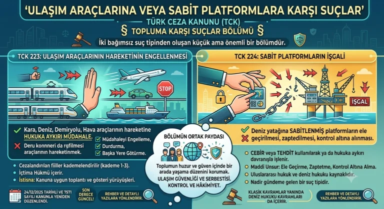 ulaşım araçlarına veya sabit platformlara karşı suçlar